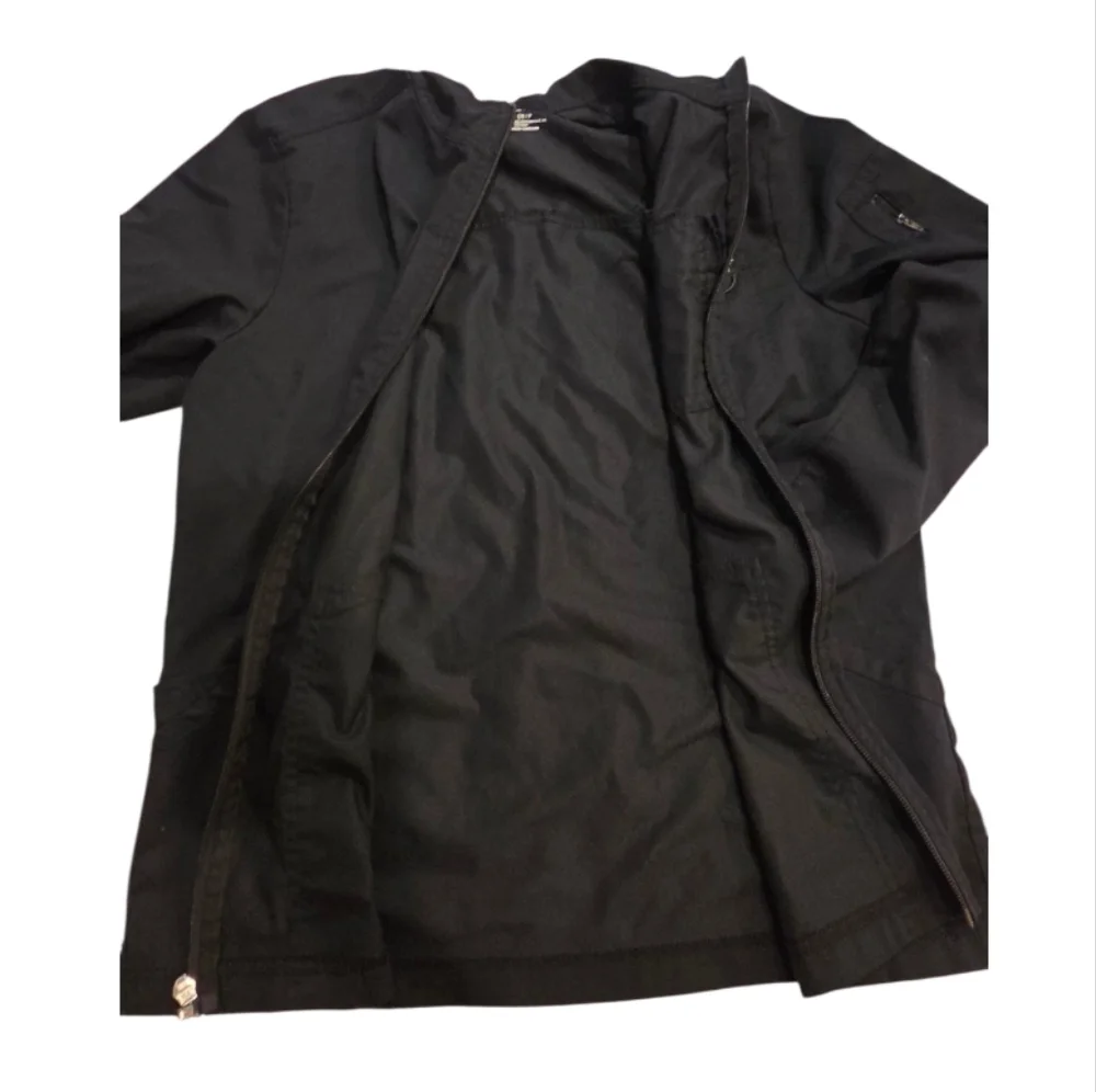 Cherokee Workwear Revolution Men's Black Scrub Jacket. - Picture 4 of 7